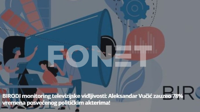 Vučić dominira na televizijama
